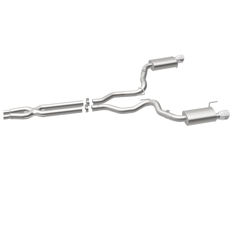 Load image into Gallery viewer, MagnaFlow Cat Back, SS, 3in, Street, Dual Split Polished 4.5in Tips 2015 Ford Mustang GT V8 5.0L
