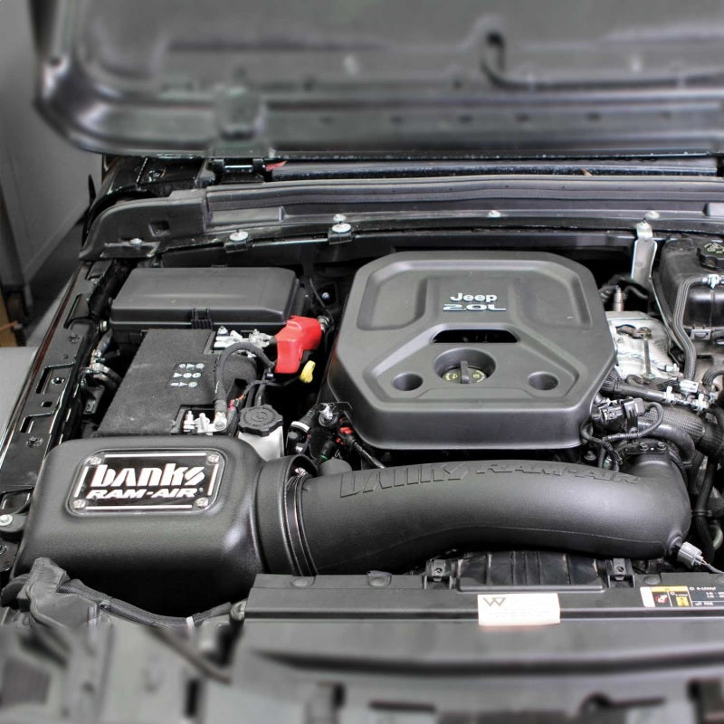 Load image into Gallery viewer, Banks Power 18-21 Jeep 2.0L Turbo Wrangler (JL) Dry Filter Ram-Air Intake System
