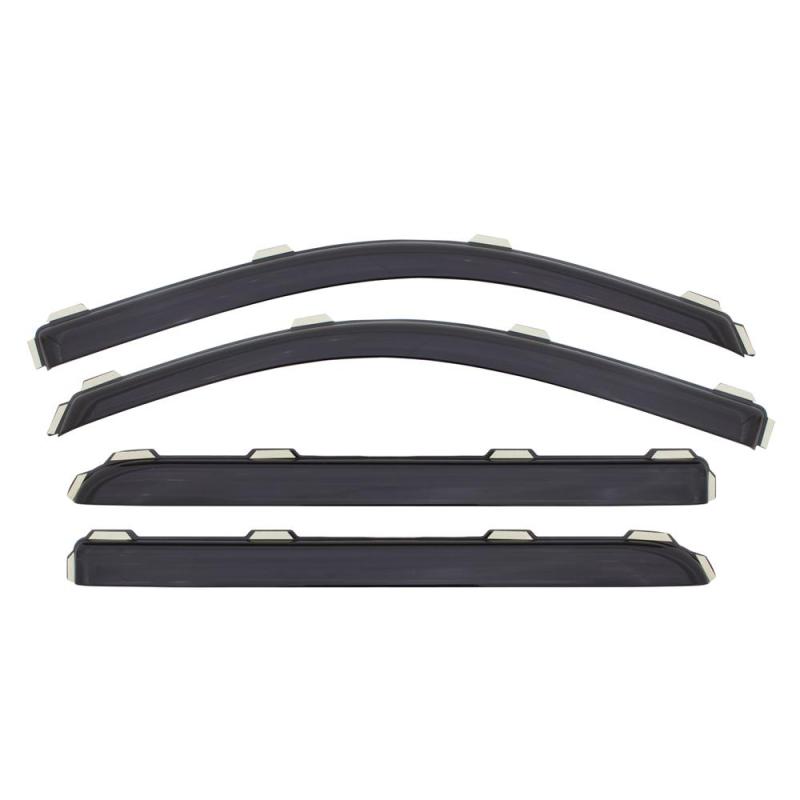 Load image into Gallery viewer, AVS 07-13 Chevy Silverado 1500 Ext. Cab Ventvisor Front &amp; Rear Window Deflectors 4pc - Smoke
