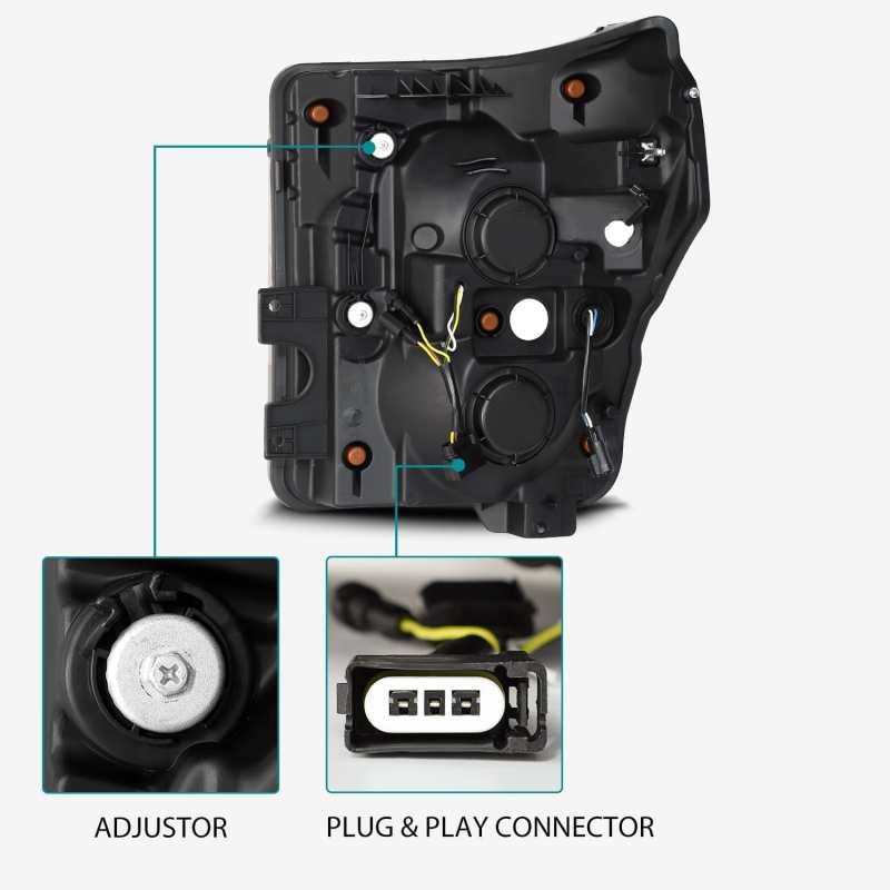 Load image into Gallery viewer, AlphaRex 11-16 Ford F-250 SD PRO-Series Projector Headlights Plank Style Design Chrome w/Seq Signal
