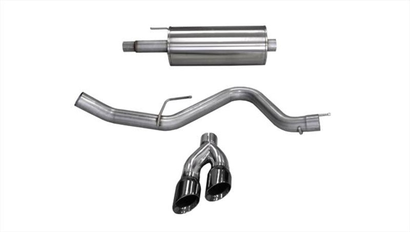 Load image into Gallery viewer, Corsa 2015-2020 Ford F-150 5.0L V8 (Super Crew Cab) Black Sport Single Side Dual 4in Tips CB Exhaust
