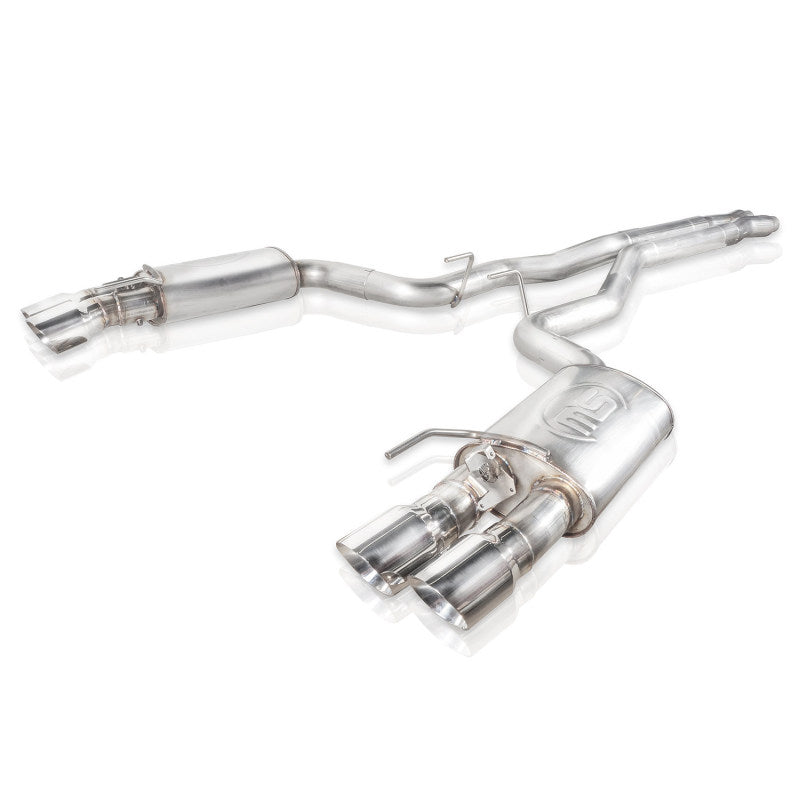 Load image into Gallery viewer, Stainless Works 18+ Ford Mustang GT Redline Cat-Back Performance Connect X-Pipe w/ Active Valves
