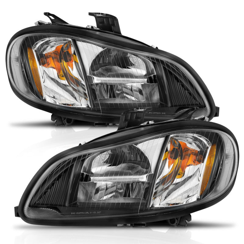 Load image into Gallery viewer, ANZO 2002-2014 Freightliner M2 LED Crystal Headlights Black Housing w/ Clear Lens (Pair)
