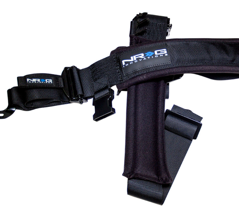 Load image into Gallery viewer, NRG SFI 16.1 5PT 3in Seat Belt Harness / Latch Link - Black
