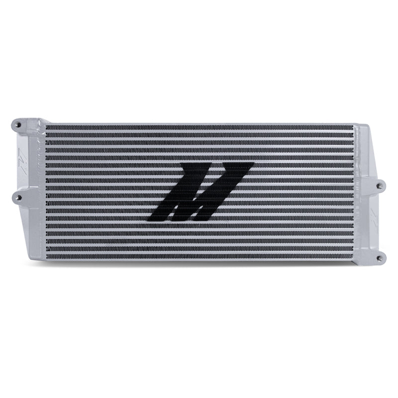 Load image into Gallery viewer, Mishimoto Heavy-Duty Oil Cooler - 17in. Opposite-Side Outlets - Silver
