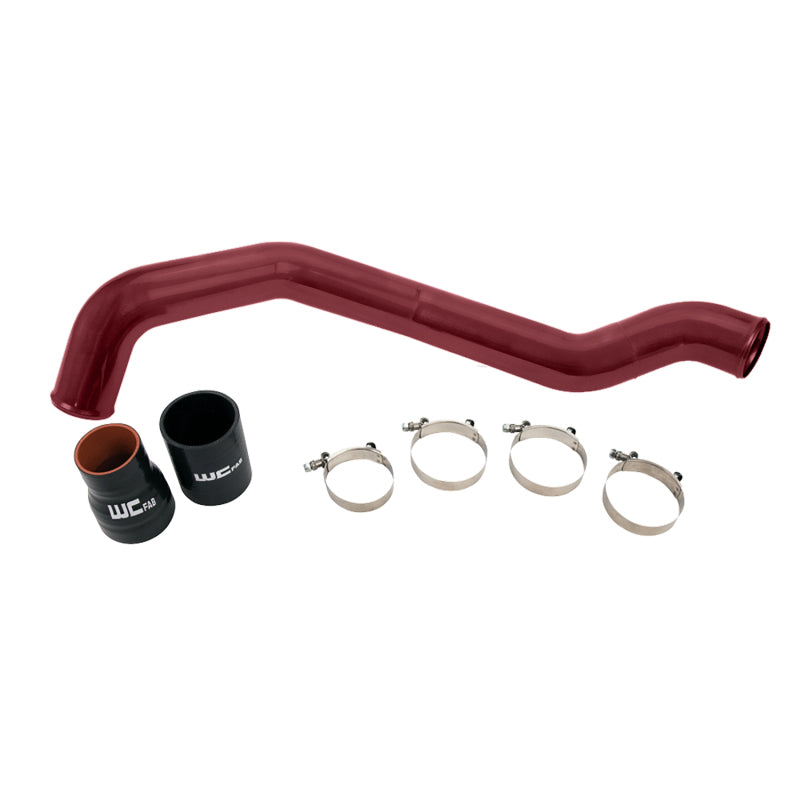 Load image into Gallery viewer, Wehrli 04.5-10 Chevrolet 6.6L LLY/LBZ/LMM Duramax Driver Side 3in Intercooler Pipe - WCFab Red
