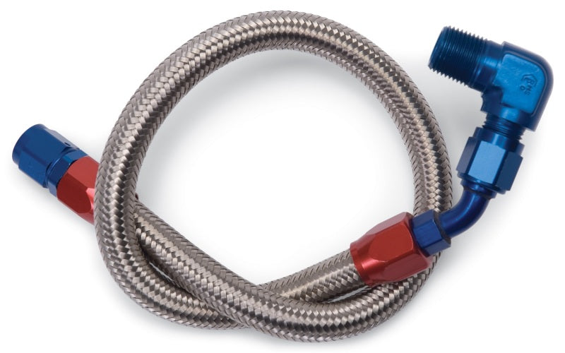 Load image into Gallery viewer, Edelbrock Fuel Line Braided Stainless for BBC ( Use w/ 8134 )
