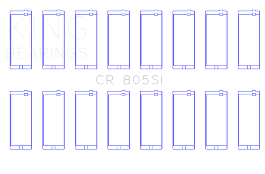 King Engine Bearings Chrysler 273 / 318 / 340 /360 (Size 010) Rod Bearing Set