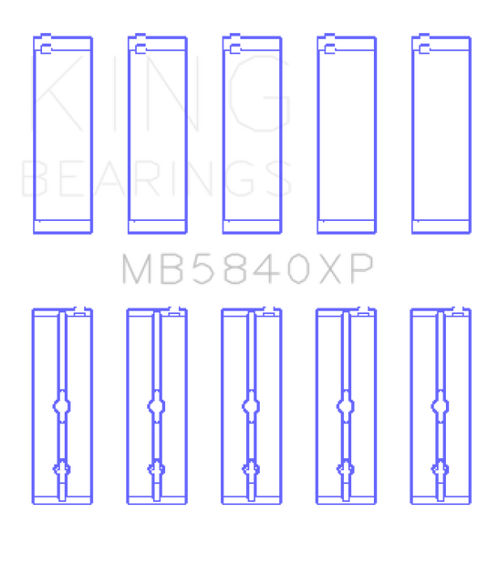 King Engine Bearings Chrysler 300 SRT8 (+0.25) Main Bearing Set