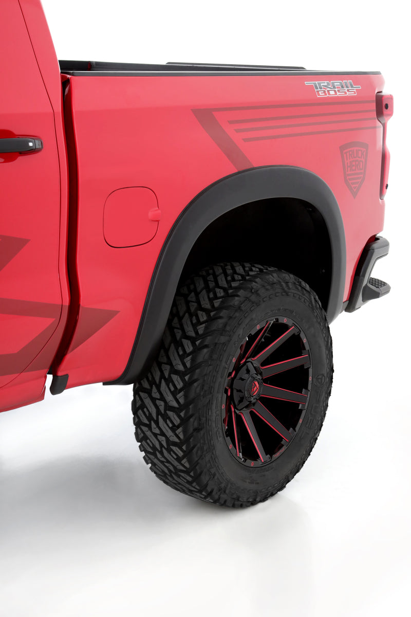 Load image into Gallery viewer, Lund 19-21 Chevy Silverado 1500 SX-Sport Smooth Elite Series Rear Fender Flares - Black (2 Pc.)
