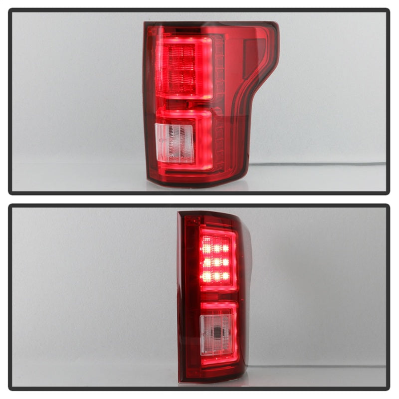 Load image into Gallery viewer, Spyder 18-19 Ford F-150 (w/o Blind Spot Sensor) LED Tail Lights - Red Clear (ALT-YD-FF15018-LED-RC)
