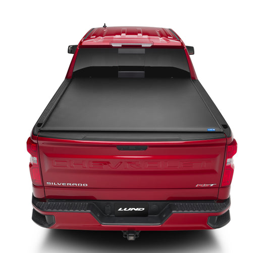 Lund 07-17 Chevy Silverado 1500 (6.5ft. Bed) Genesis Roll Up Tonneau Cover - Black