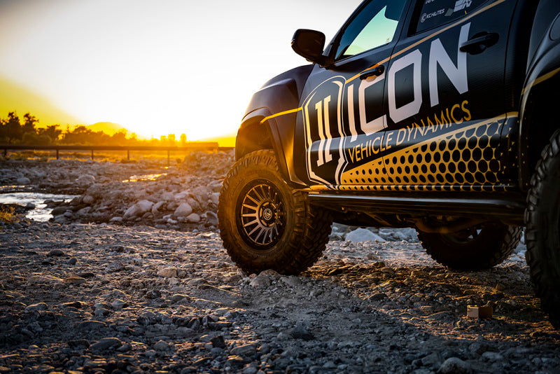 Load image into Gallery viewer, ICON Recon Pro 17x8.5 8 x 6.5 13mm Offset 5.25in BS Charcoal Wheel
