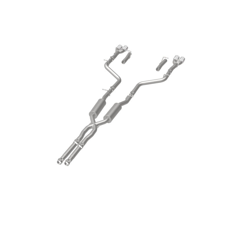 Load image into Gallery viewer, MagnaFlow Cat-Back, SS, 2.5in, Quad Split Rear 3.5in Tip 2015 Dodge Challenger 3.6L V6
