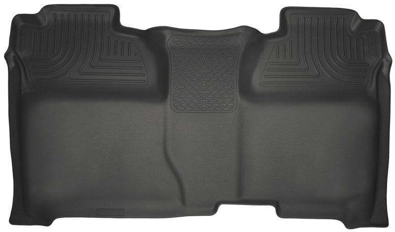 Load image into Gallery viewer, Husky Liners 14 Chevrolet Silverado 1500/GMC Sierra 1500 WeatherBeater Black 2nd Seat Floor Liners
