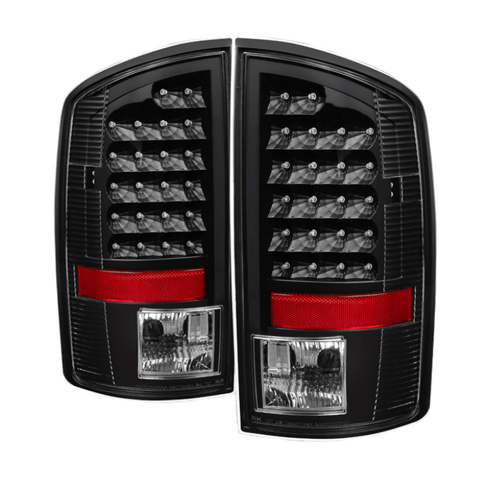 xTune Dodge Ram 07-08 1500 / Ram 07-09 2500/3500 LED Tail Lights Black ALT-JH-DR07-LED-BK