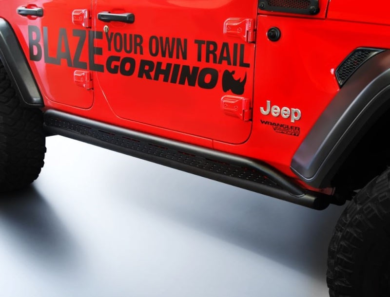 Load image into Gallery viewer, Go Rhino 18-20 Jeep Wrangler JLU JL Frame Mount Sliders
