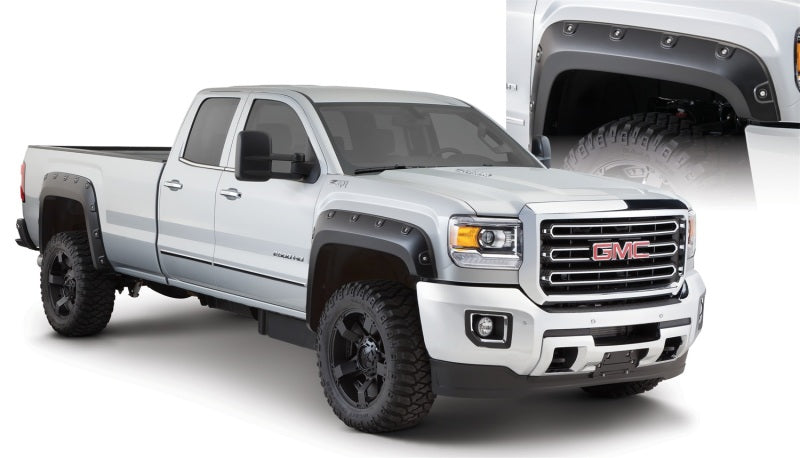 Load image into Gallery viewer, Bushwacker 15-18 GMC Sierra 2500 HD Boss Pocket Style Flares 4pc 78.8/97.6in Bed - Black
