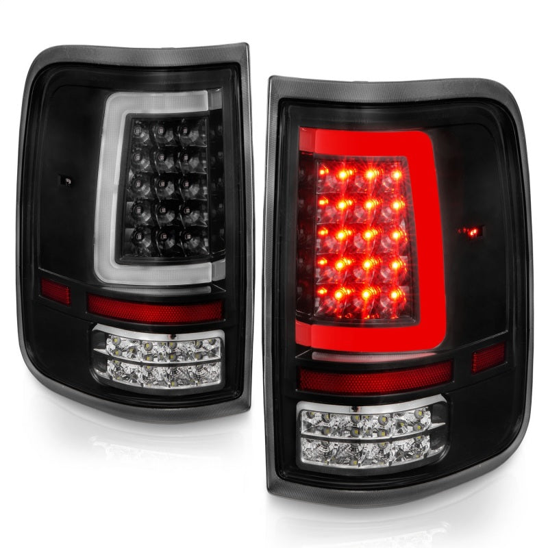 Load image into Gallery viewer, ANZO 2004-2006 Ford F-150 LED Tail Lights w/ Light Bar Black Housing Clear Lens
