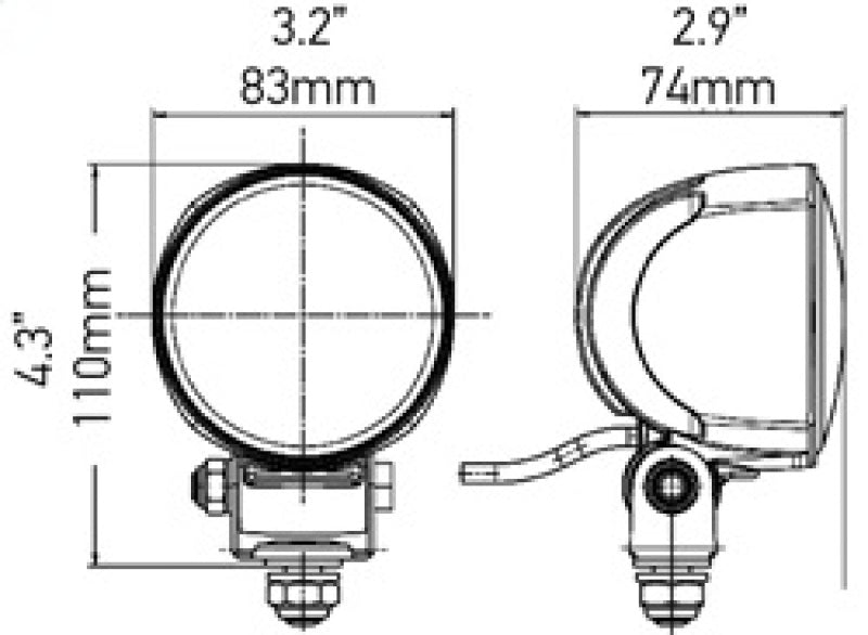 Load image into Gallery viewer, Hella Work Lamp Na 0Gr Md1224 Lt M704 1G0
