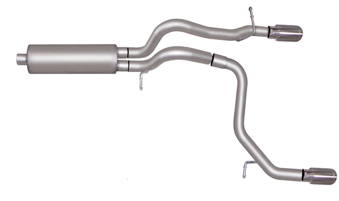 Gibson 08-10 Hummer H3 Alpha 5.3L 2.5in Cat-Back Dual Split Exhaust - Stainless