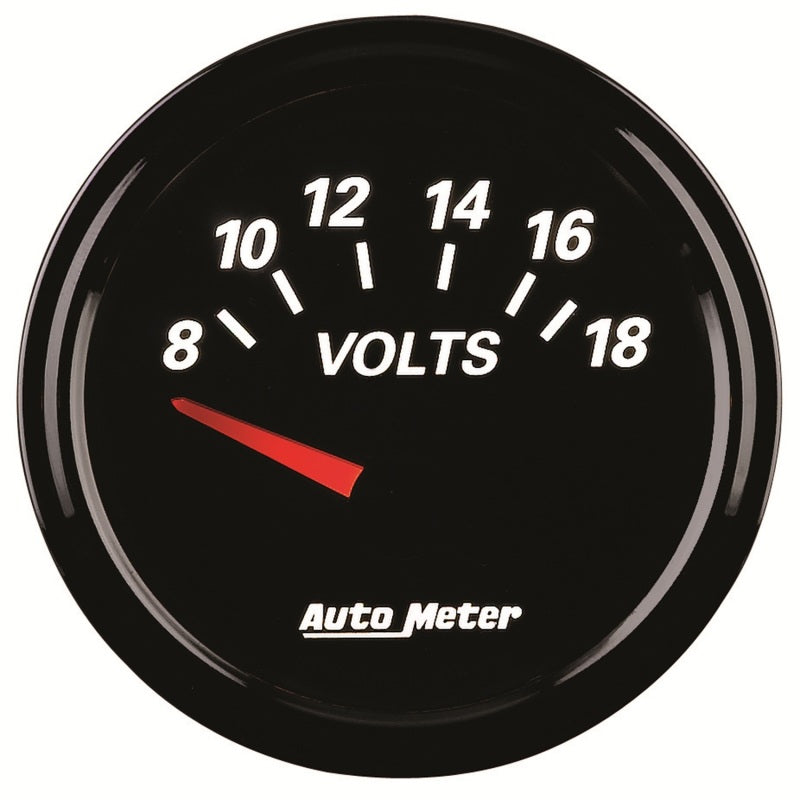 Load image into Gallery viewer, Autometer Designer Black II 52mm 18V Voltmeter Gauge
