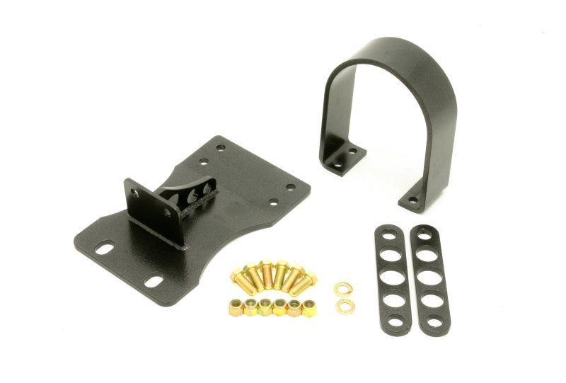 Load image into Gallery viewer, BMR 10-15 5th Gen Camaro V8 Manual/V6 Auto Front Driveshaft Safety Loop - Black Hammertone
