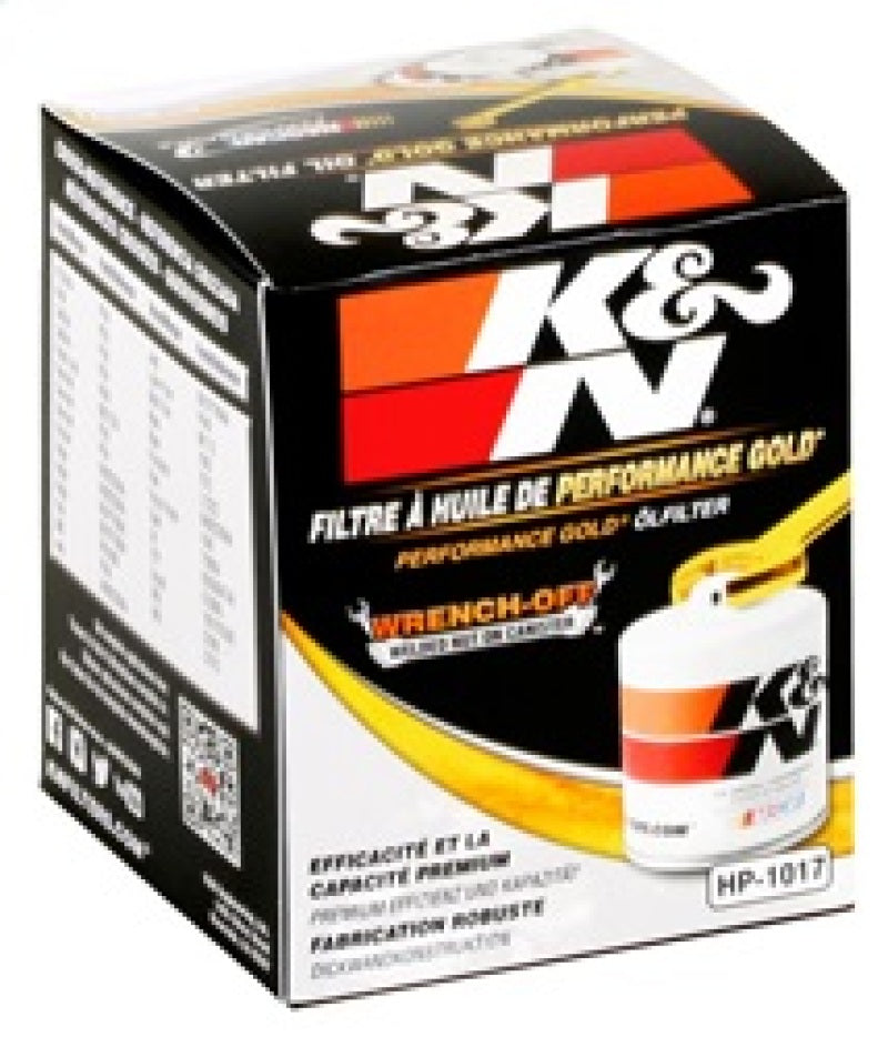 Load image into Gallery viewer, K&amp;N 3.74inch / 2.98 OD Performance Gold Oil Filter
