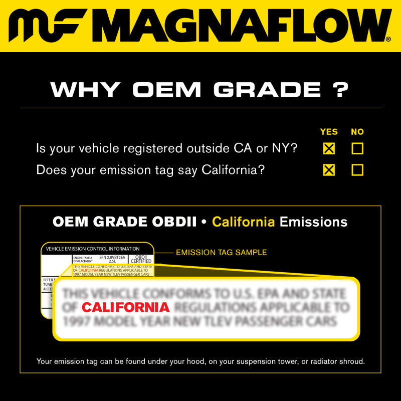 Load image into Gallery viewer, MagnaFlow Right Side Direct Fit Catalytic Converter 15-17 Chrysler 300 3.6L
