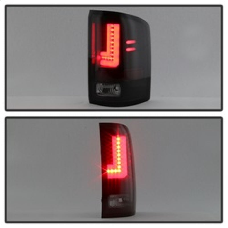 Load image into Gallery viewer, Spyder GMC Sierra 2016-2017 Light Bar LED Tail Lights - Black Smoke ALT-YD-GS16-LED-BSM
