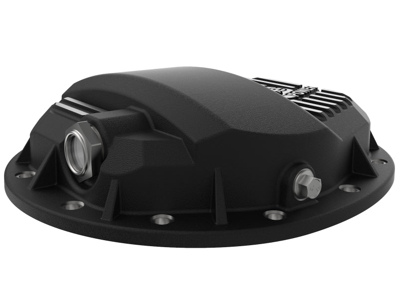 Load image into Gallery viewer, aFe Pro Series GMCH 9.5 Rear Diff Cover Black w/ Machined Fins 19-20 GM Silverado/Sierra 1500
