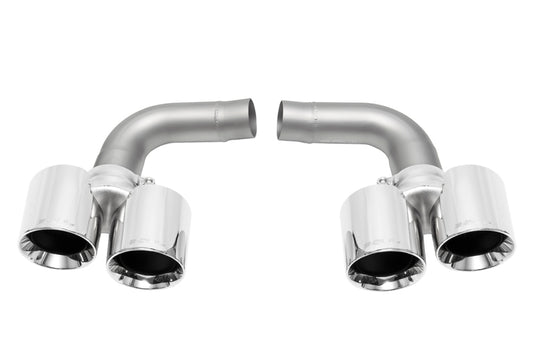 SOUL 05-08 Porsche 997.1 Carrera Muffler Bypass Pipes - Polished Chrome Tips