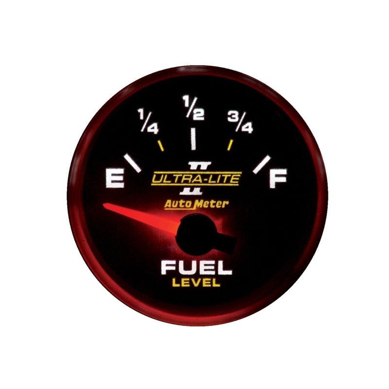 Load image into Gallery viewer, Autometer Ultra-Lite II 52mm 240-33 OHMS Short Sweep Electronic Fuel Level Gauge

