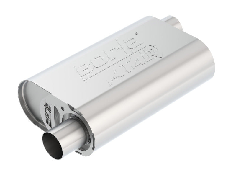 Load image into Gallery viewer, Borla CrateMuffler Stock SBC 283/327/350 ATAK 2.25in Offset/Offset 14inx4.35inx9in Oval Muffler
