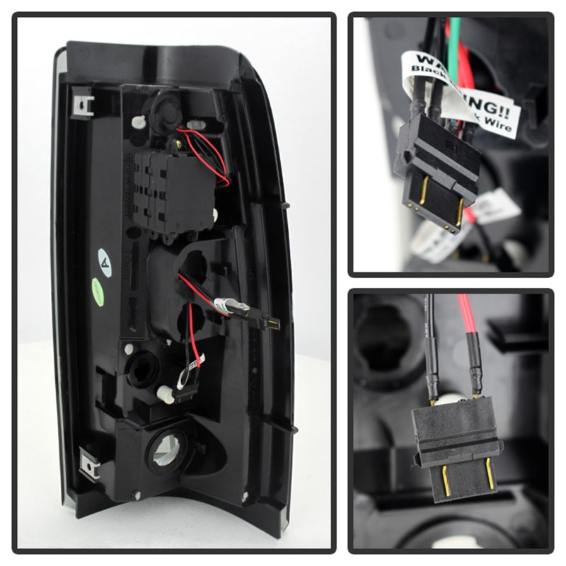 Load image into Gallery viewer, Spyder Chevy Silverado 1500 03-06 (Not Fit Stepside)LED Tail Lights Blk Smke ALT-YD-CS03-LED-BSM
