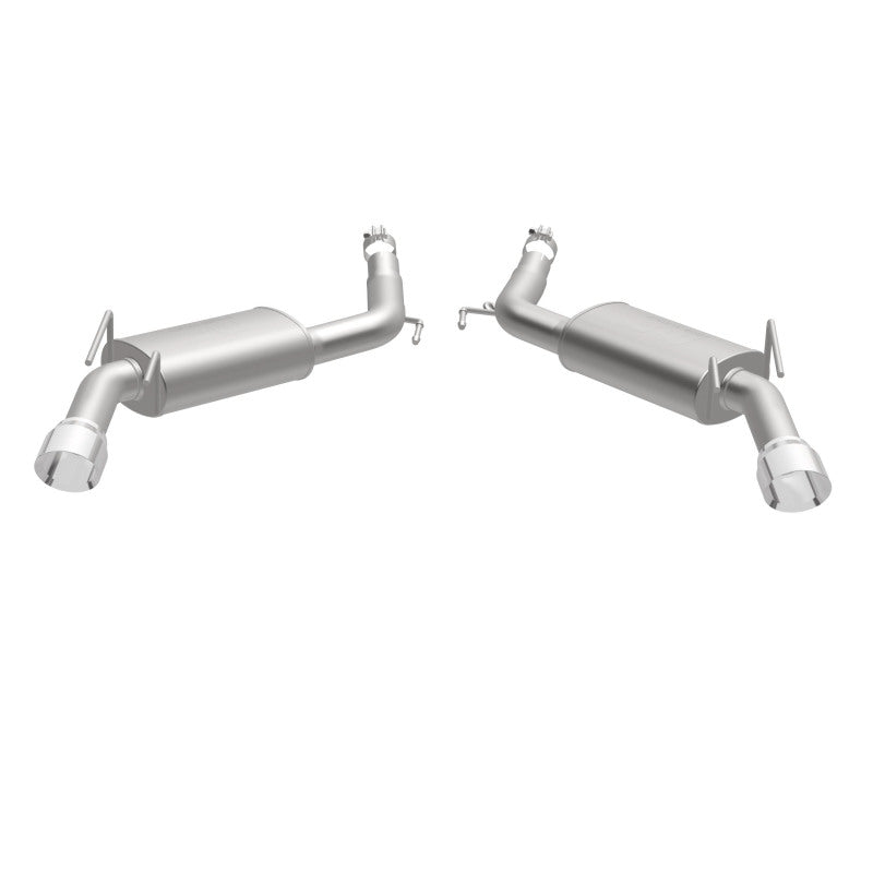 Load image into Gallery viewer, MagnaFlow Street Series Axle Back 14-15 Chevy Camaro 6.2L V8 SS Polished Dual Split Rear Exit
