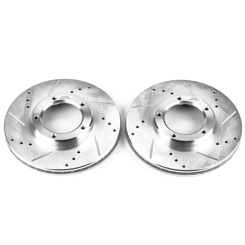 Load image into Gallery viewer, Power Stop 95-04 Toyota Tacoma Front Evolution Drilled &amp; Slotted Rotors - Pair
