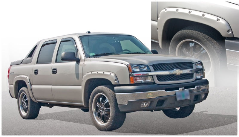 Load image into Gallery viewer, Bushwacker 03-06 Chevy Avalanche 1500 Pocket Style Flares 4pc w/out Body Hardware - Black
