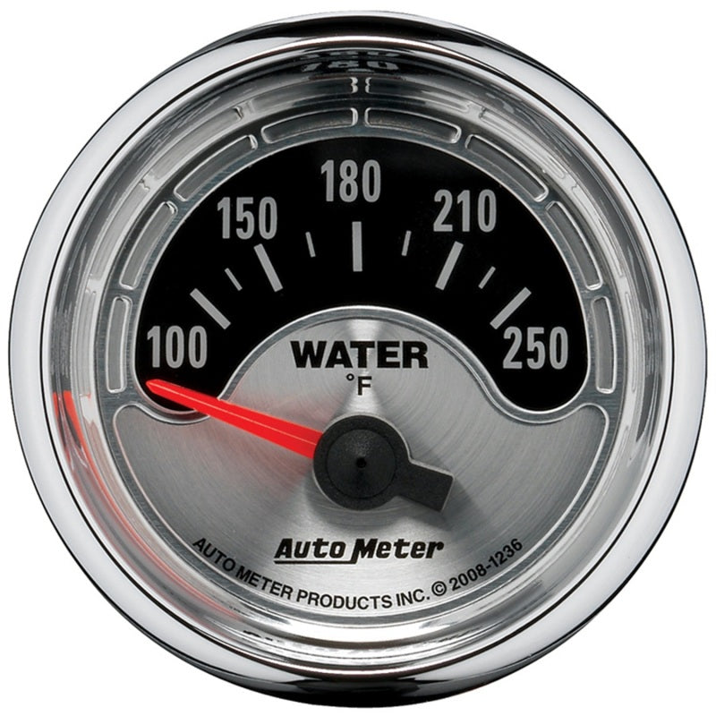 Load image into Gallery viewer, Autometer American Muscle 52mm Short Sweep Electric 250 Deg  F Water Temp Gauge
