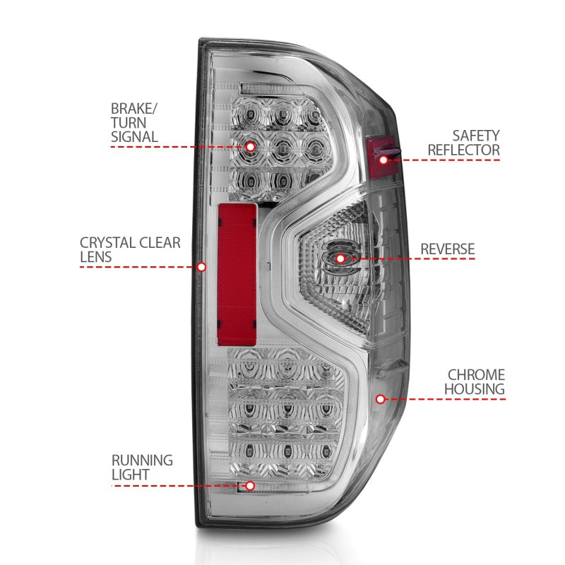 Load image into Gallery viewer, ANZO 2014-2015 Toyota Tundra LED Taillights Smoke
