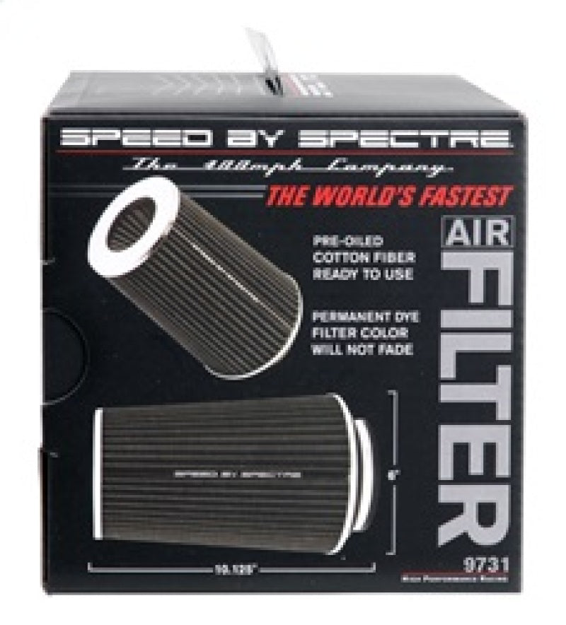 Load image into Gallery viewer, Spectre Adjustable Conical Air Filter 9-1/2in. Tall (Fits 3in. / 3-1/2in. / 4in. Tubes) - Black
