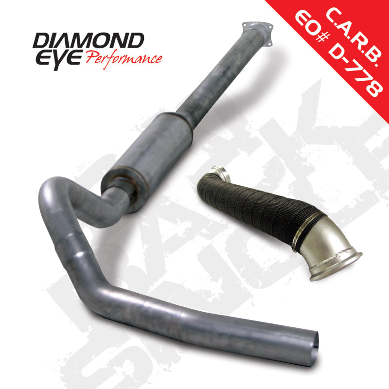 Load image into Gallery viewer, Diamond Eye KIT 4in Catback Single w/ TDP SS 04-05 Chevy/GMC 6.6L Duramax 2500/3500

