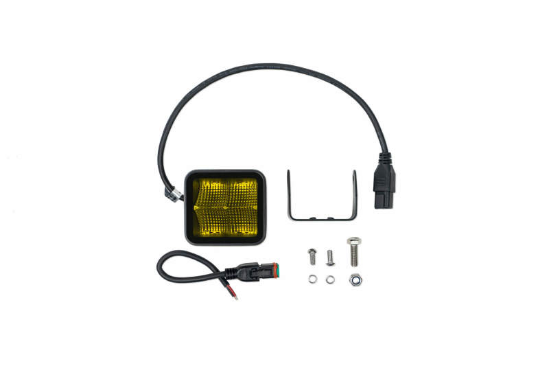 Load image into Gallery viewer, DV8 Offroad 3in Elite Series LED Amber Pod Light
