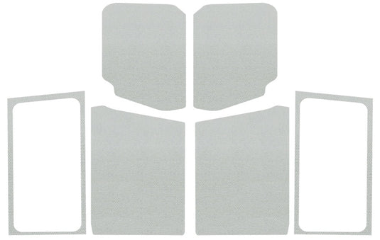 DEI 18-23 Jeep Wrangler JL 2-Door Boom Mat Complete Headliner Kit - 7 Piece - White