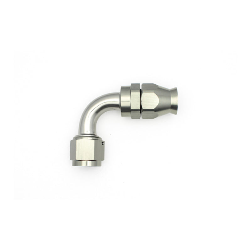 Load image into Gallery viewer, DeatschWerks 10AN Female Swivel 90-Degree Hose End PTFE (Incl. 1 Olive Insert)
