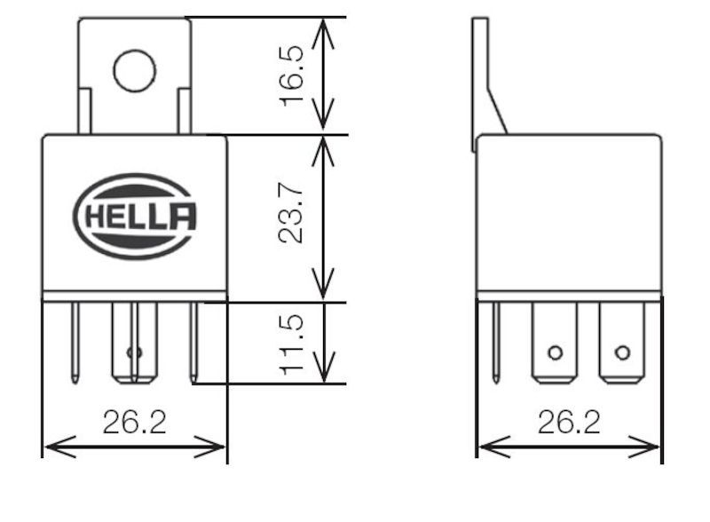 Load image into Gallery viewer, Hella Relay Mini Iso 5 Pole 24V Spdt Res Bkt

