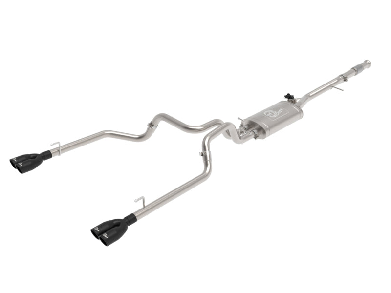 Load image into Gallery viewer, aFe Gemini XV 3in 304 SS Cat-Back Exhaust w/ Cutout 19-21 GM Silverado/Sierra 1500 V8- w/ Black Tips
