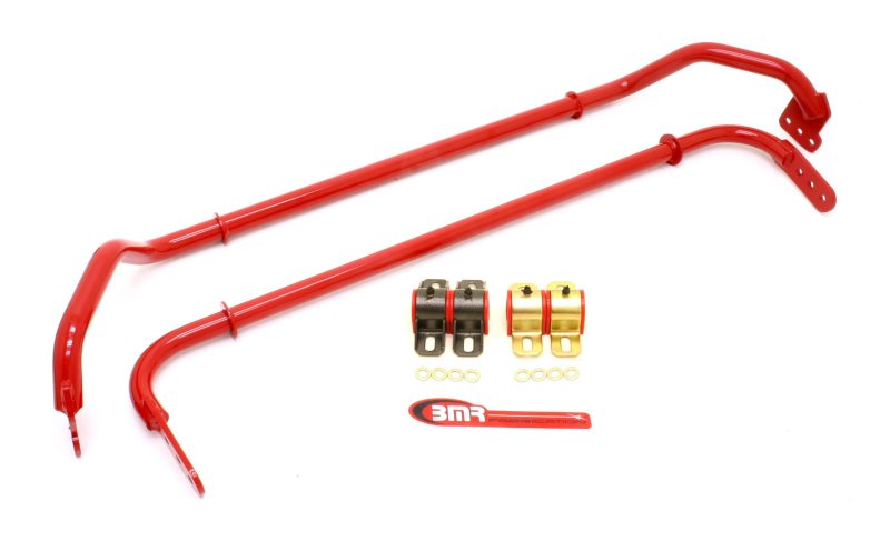 Load image into Gallery viewer, BMR 10-11 5th Gen Camaro Front &amp; Rear Sway Bar Kit w/ Bushings - Red
