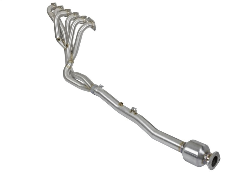 Load image into Gallery viewer, aFe Power Twisted Steel Long Tube Header &amp; Connection Pipes (Street Series) 01-16 Nissan Patrol
