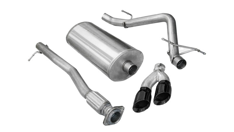 Load image into Gallery viewer, Corsa 2011-2013 GMC Sierra Ext. Cab/Std. Bed 1500 6.2L V8 Black Sport Cat-Back Exhaust
